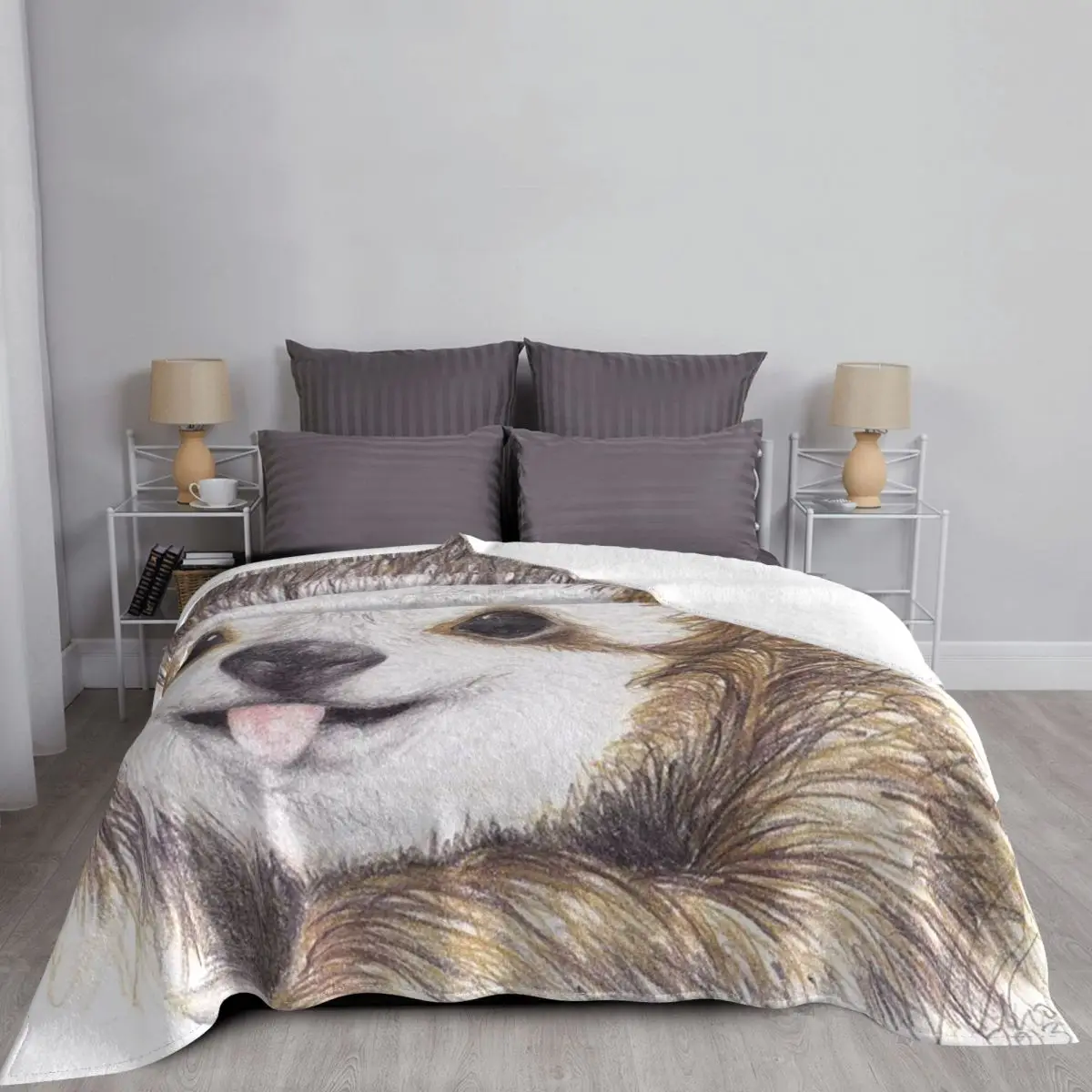 Sloth Pattern Blankets Flannel Decoration Cute Animal Portable Lightweight Thin Throw Blanket for Bed Car Quilt