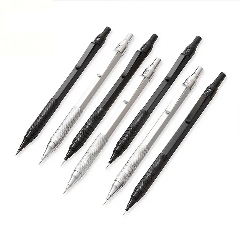 Handheld Mechanical Pen Metal Mechanical Pencil Mechanical Pencil Set with Metal Body Hb 0.3-2.0mm Drafting Drawing Writing