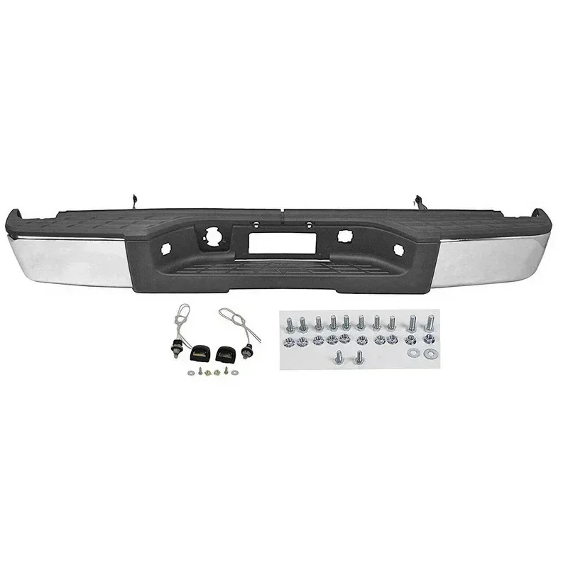 

For 2007 2008 2009 2010 2011 2012 2013 Chevy Silverado/C Sierra 1500 Black Rear Bumper without P