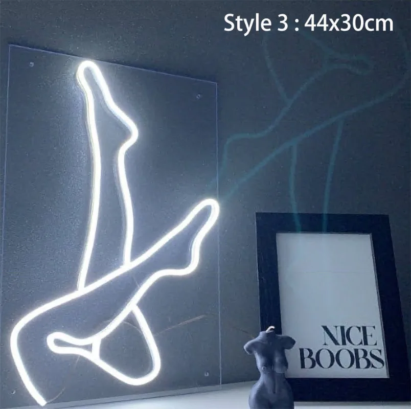 Body Neon Sign Custom, Sexy Girl Woman, Sinal de néon para o quarto, Festa de casamento, Bar Wall Decor, Gamer Room LED Lights