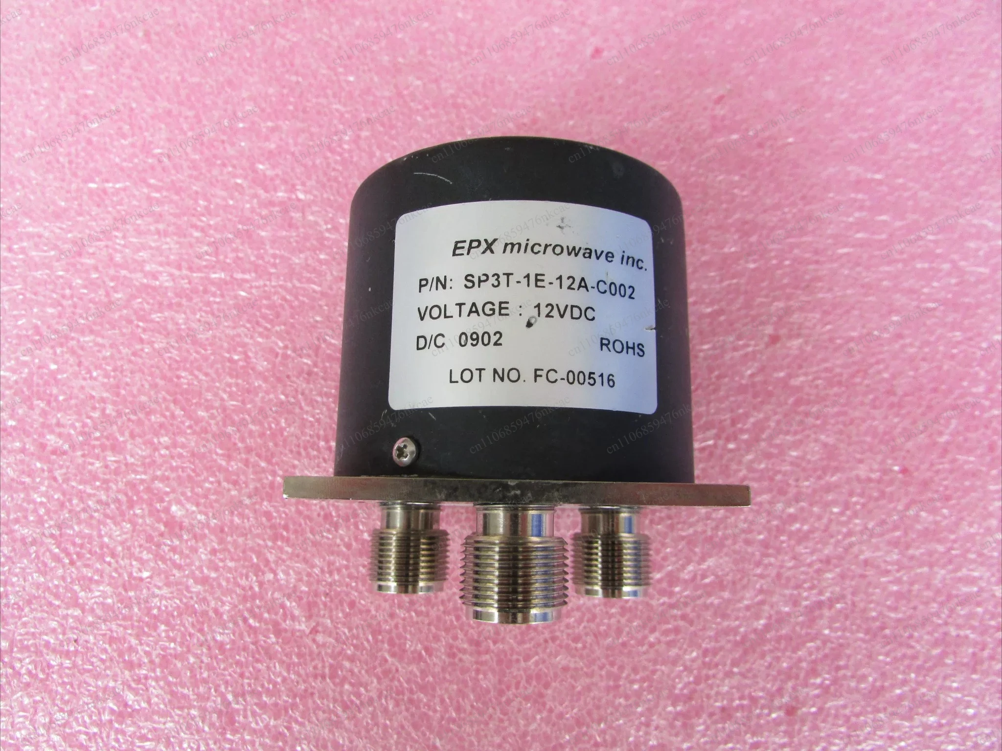 EPX SP3T-1E-12A-C002 SP3T 12.4GHz 12V N female RF three-throw switch