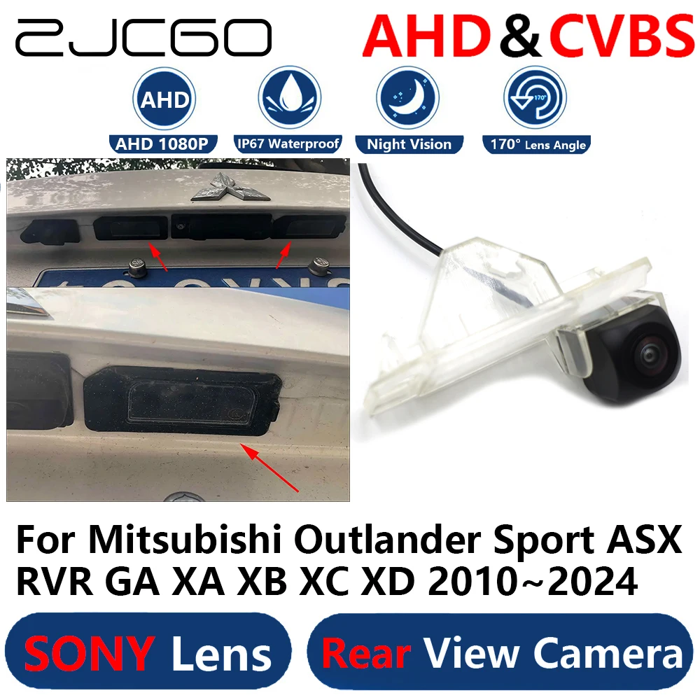 

AHD 1080P Parking Backup Reverse Reversing Rear view Camera for Mitsubishi Outlander Sport ASX RVR GA XA XB XC XD 2010~2024