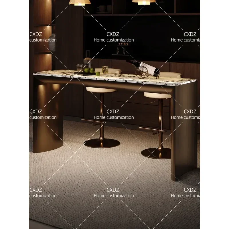 Light Luxury Bar Table High End Narrow Mini Leisure Long Table For Small Apartment Household Living Room