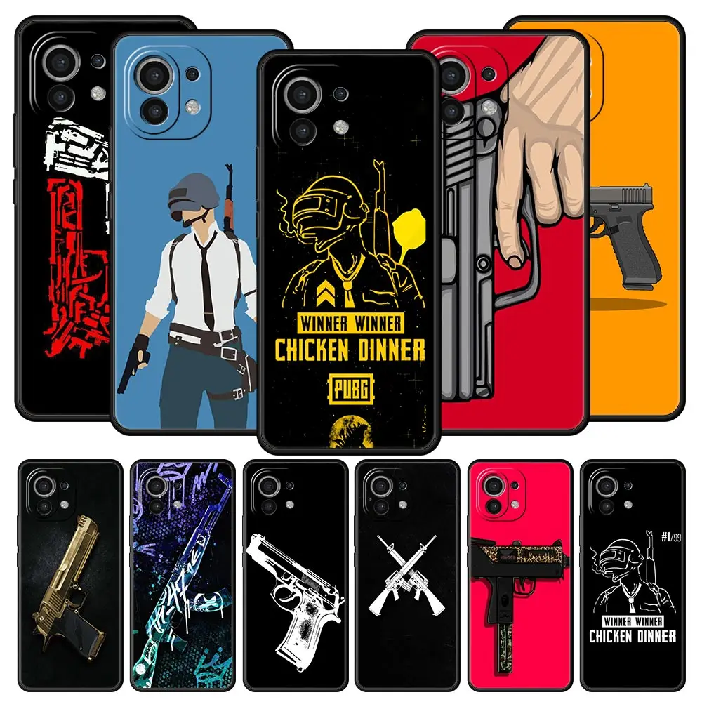 Etui na telefon Xiaomi Mi 15 14 14T 13T 12T Pro 12 13 11 Lite 5G 11T X6 X5 Pro Miękkie etui TPU Cool Cartoon Gun