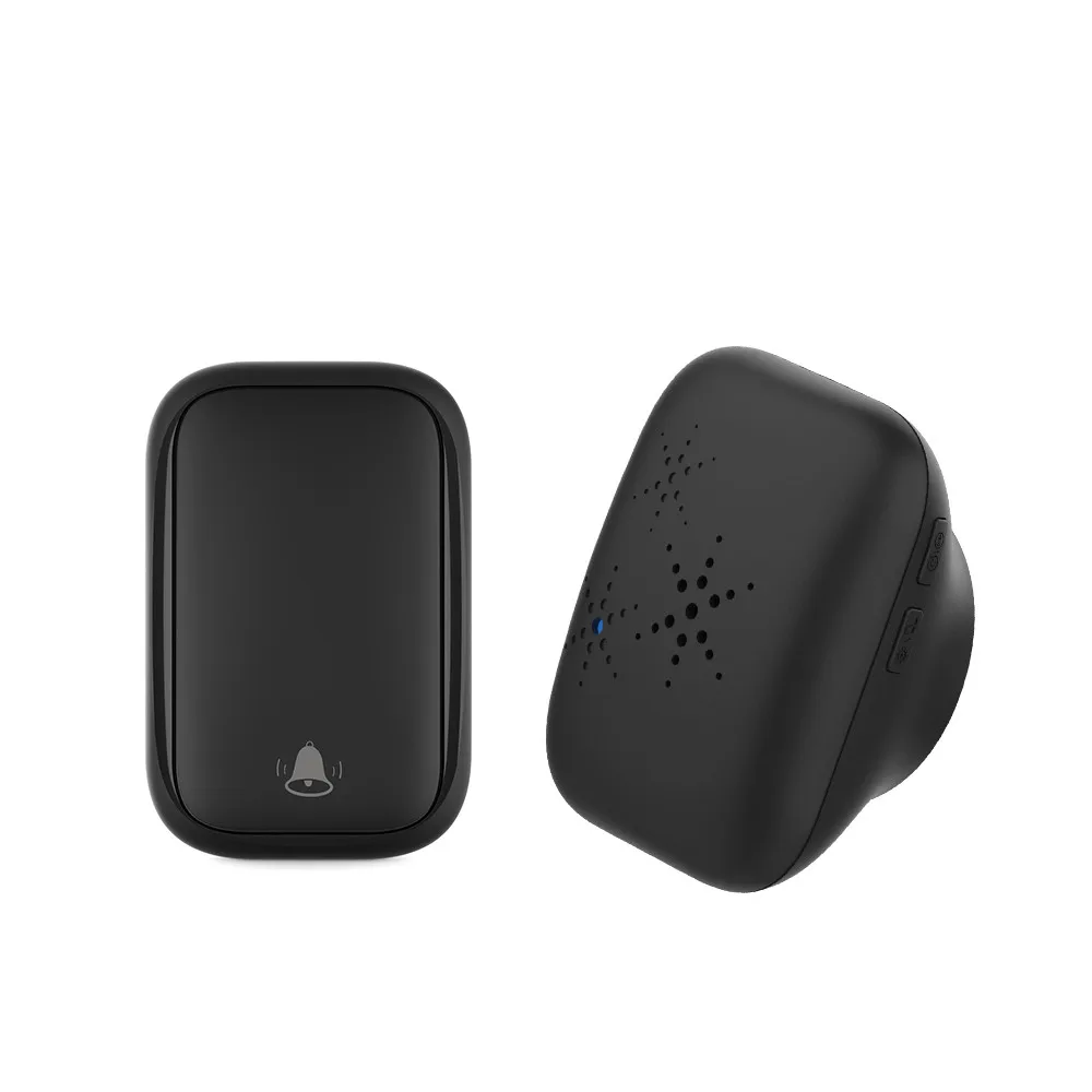 Self powered waterproof wireless doorbell without batteries US EU UK plug Home hotel doorbell