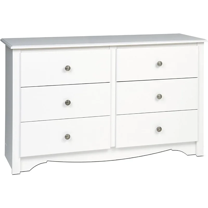 Prepac Monterey 6 Drawer Dresser For Bedroom, 16