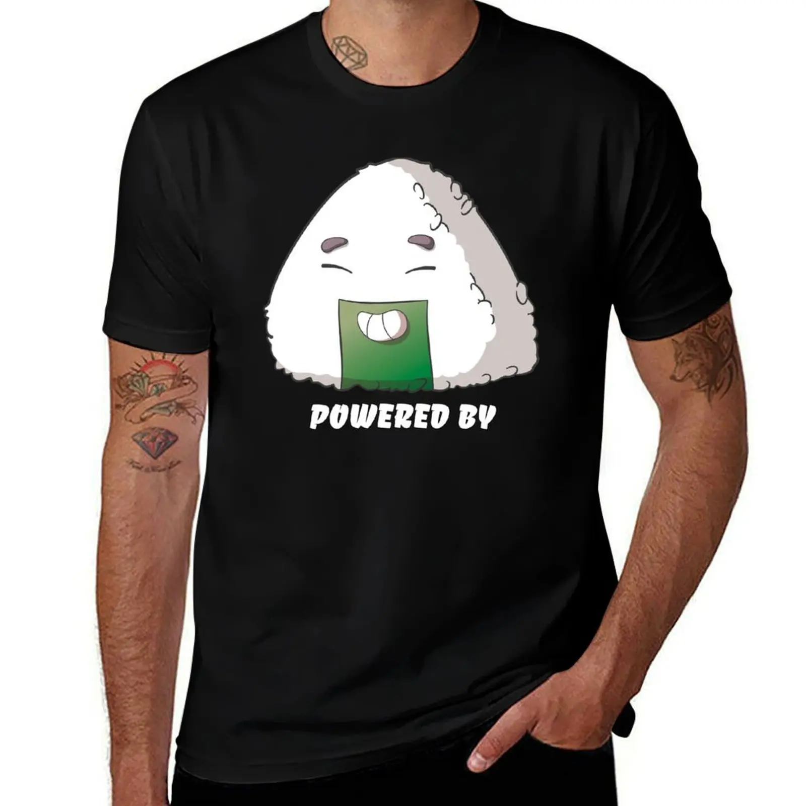Onigiri Musubi Japanisches Essensliebhaber T-Shirt Outdoor-Arbeits-T-Shirt