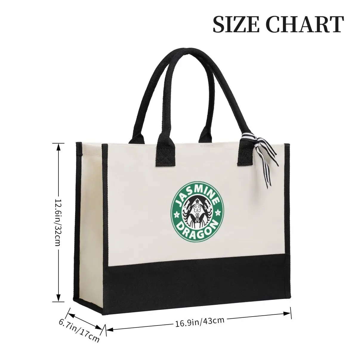 Canvas Gift Shopping Bag The Jasmine Dragon Canvas Large Capacity Bag Customizable Quality Gifts