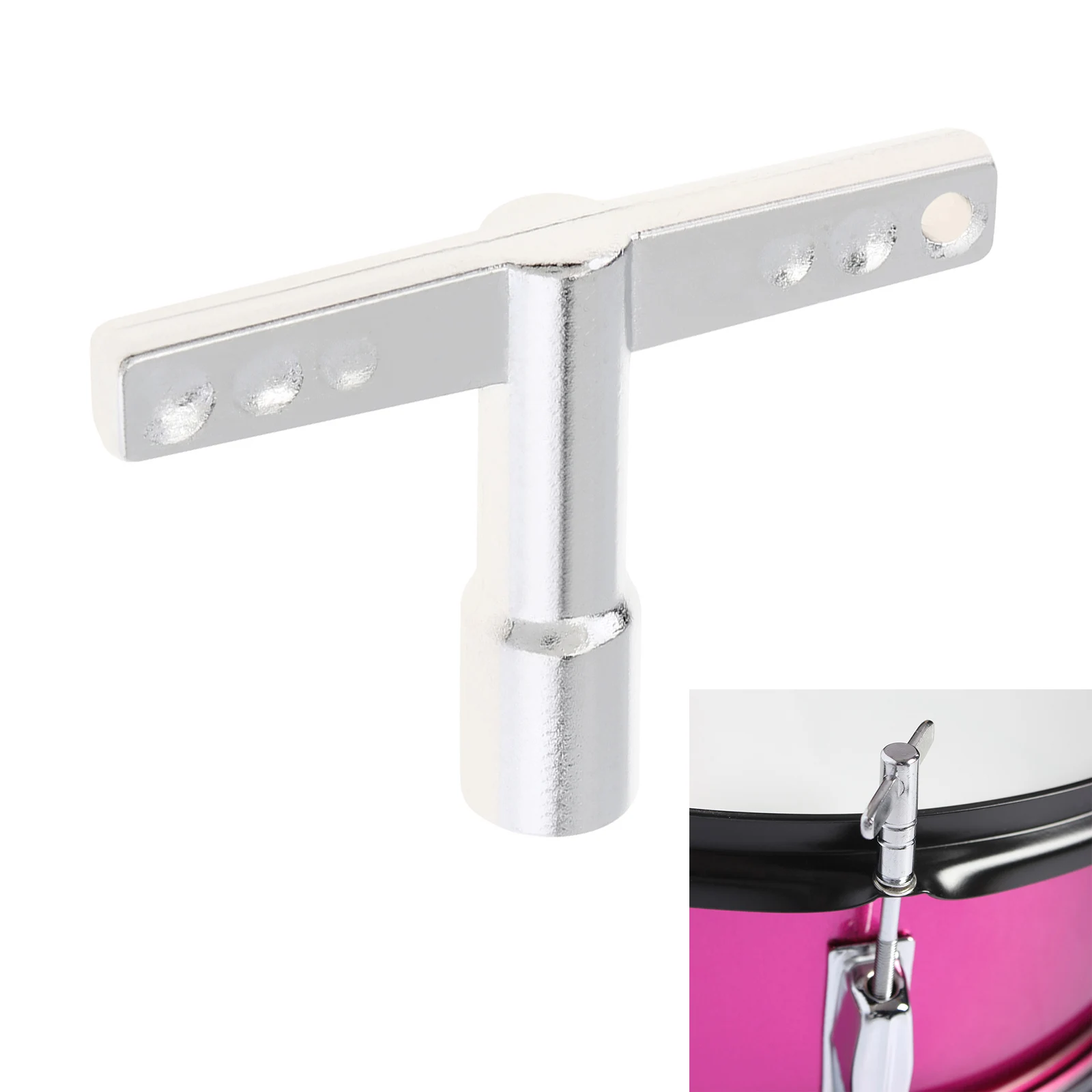 Universal  T Shaped Quick Remove Jazz Snare Drum Tuning Wrench Key with Extended Anti-slip Handle