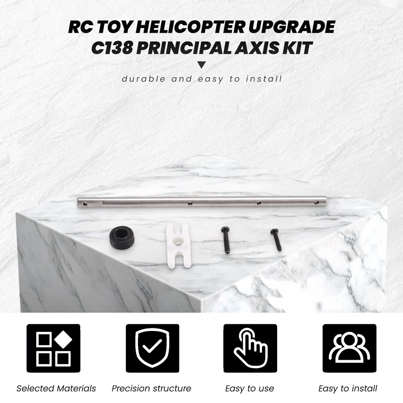 RC Toy Helicopter Upgrade C138 Principal Axis Kit For RC ERA C138 Bell 206 1:33 RC Toy Helicopter Parts