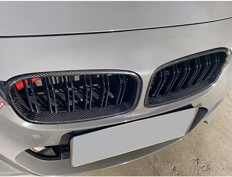 

Для BMW 4 серии F32 F33 F36 F82 F83 M4 F80 M3 2013-2019 2 планских передних бампера, решетка капота, настоящие сухие светодиодные решетки из углеродного волокна