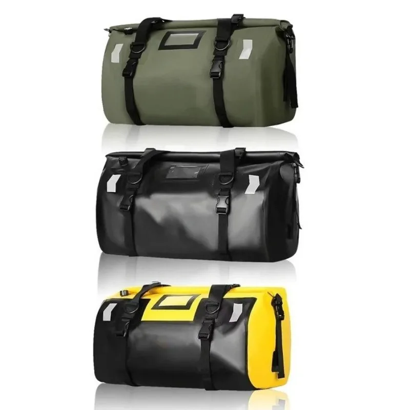 Outdoor Travel Bag Large Capacity Waterproof Motorcycle Luggage Bag Rear Seat Storage Bag for Off-Road Touring