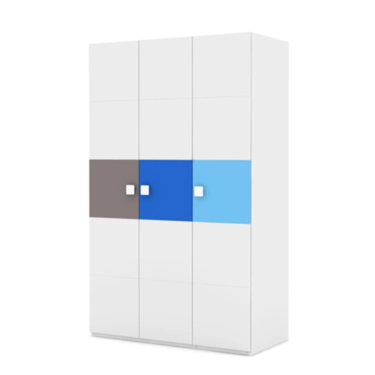 

*Bedroom Simple Wardrobe Children's Furniture Three Door Storage Wardrobe Combination Children's Storage Wardrobe