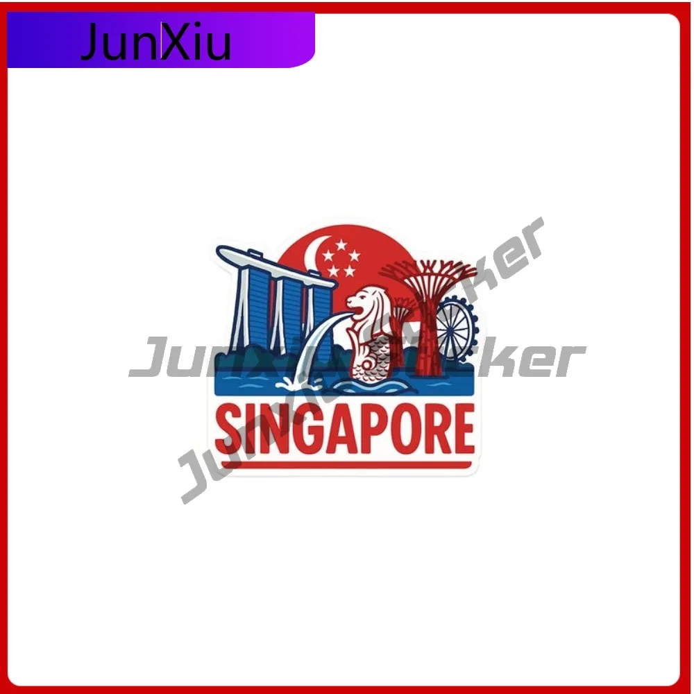 

Singapore Sticker Accessory Decorative Vinyl Decal Decoration Camping Motorcycle Bumper Truck Car Body Refrigerator Car Bike Acc