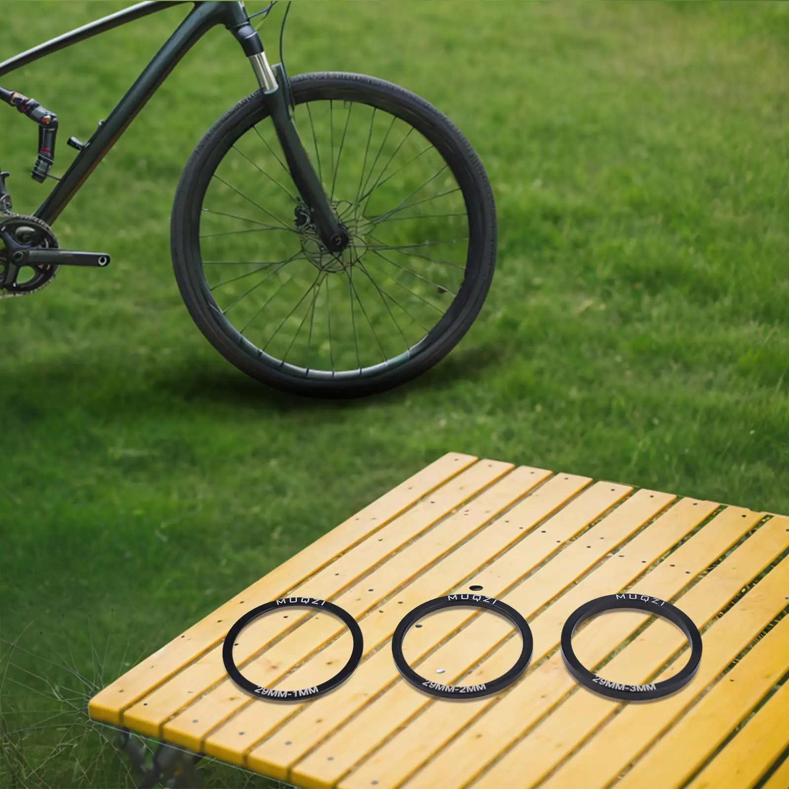 

6pcs Bottom Bracket Washer Bicycle Crank Chainwheel For MUQZI Bicycle Crank Tooth Disc Central Axis Washer For BB86/91/92/PF30