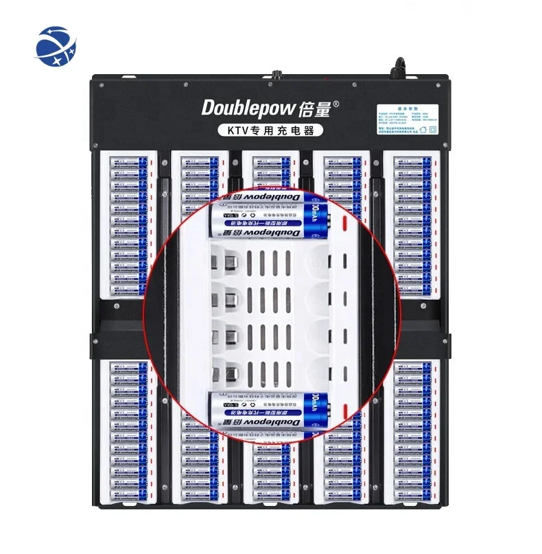 K868/869 Microphone Battery Charger QC3.0 QC4.0 80/120-Slot ABS 1.2V AA/AAA Ni-MH/Ni/Li-Ion CD Rechargeable Batteries charger