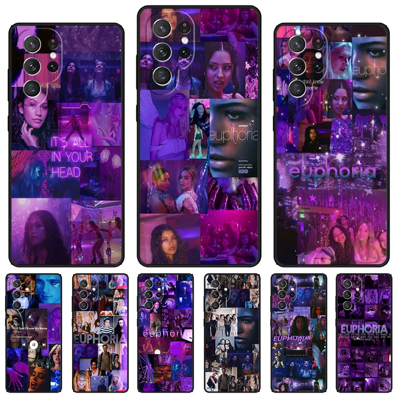 Coque de téléphone série TV américaine Euphoria, étui pour Samsung Galaxy S24 S25 S23 S22 Ultra Note 10 20 Plus S20 S21 FE