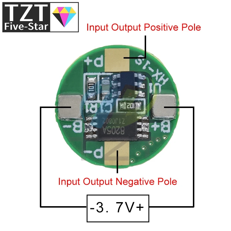 TZT 1/5/10PCS 1S 3.7V 2.5A 14500 Lithium Lipo Cell Battery Charger Board Li-ion Battery Charging PCB BMS Protection Module