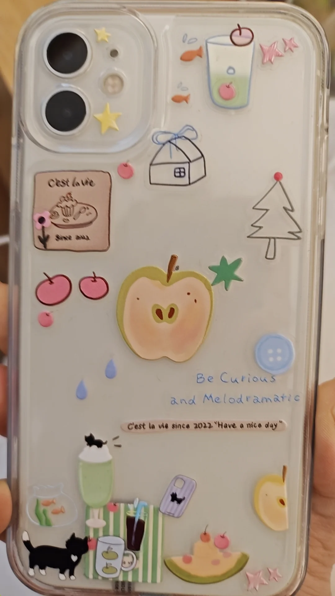 

1pc Small Ins High Value Cute Jelly Three-dimensional Sticker Adhesive DIY Camera Phablet Phone Case Decoration