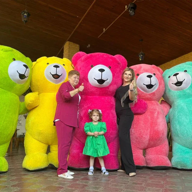 Sky06 풍선 코스프레 테디 베어 의상 재미 있은 정장 카니발 파티 Adul66lU &에 대한 봉제 사랑스러운 다채로운 곰 마스코트 의상