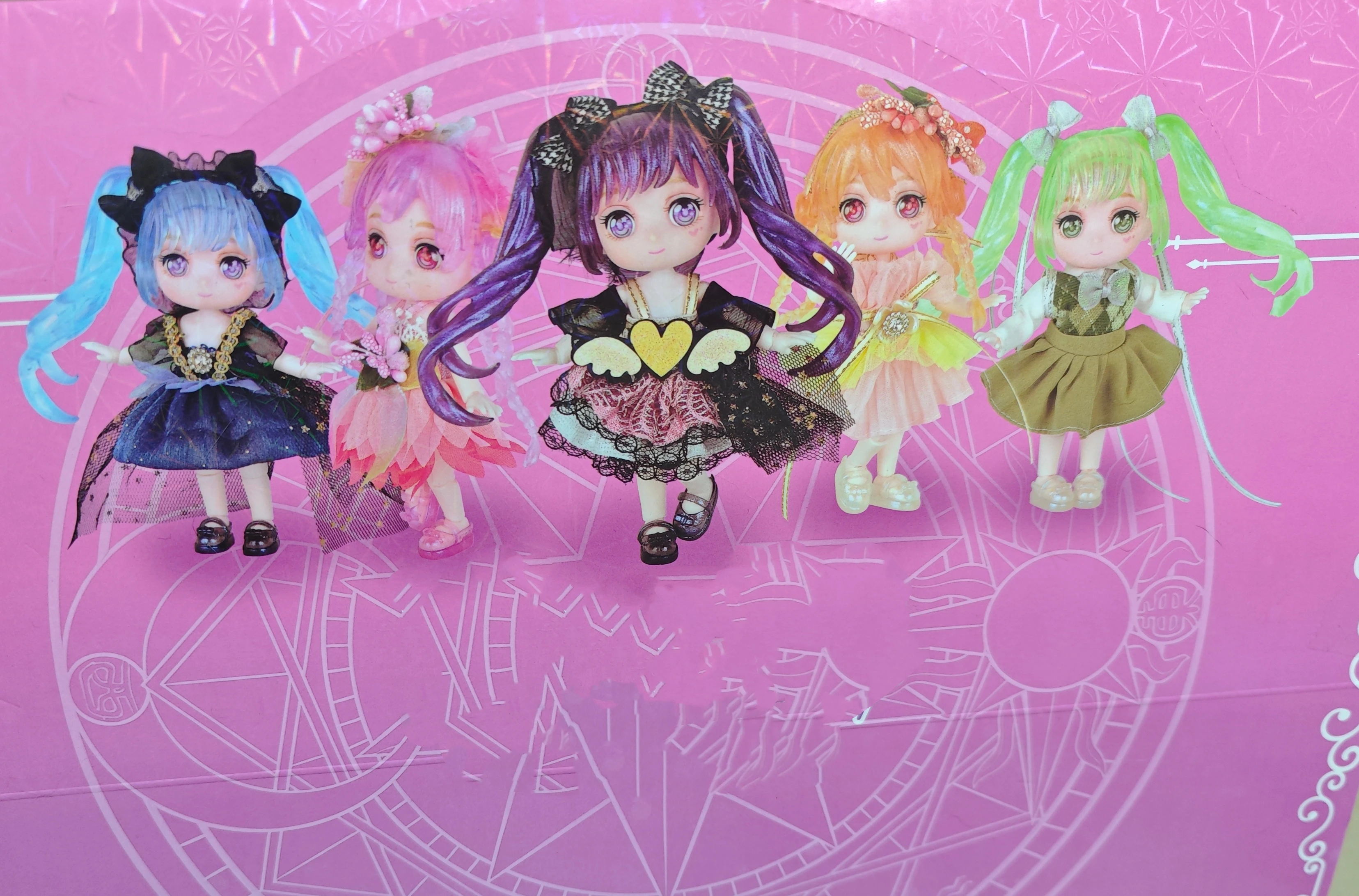 Blind Box 1/12 Bjd Dolls OB11 Mystery Box Toys 12 constellation Lovely Girls  Action Anime Figure Gift