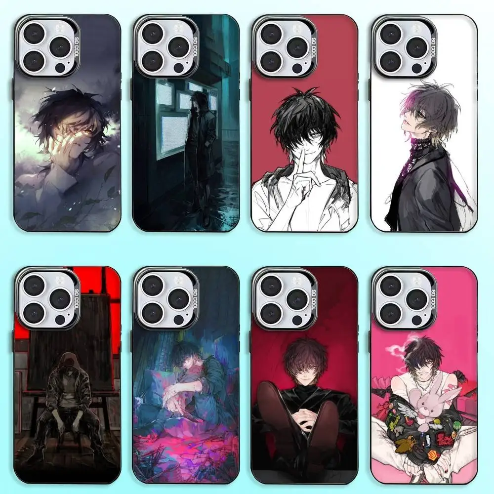 

T-Towa Slow Damage Phone Case For iPhone17,16,15,14,13,12,11 Plus,Pro Max Colored Silver Plated Inside Cover