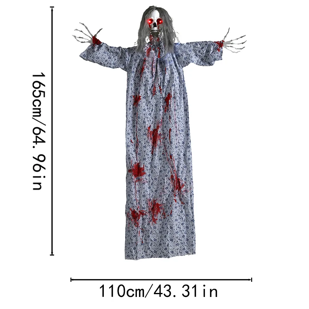 For Halloween ghost bar haunted house secret room decoration props luminous skeleton horror cry scary