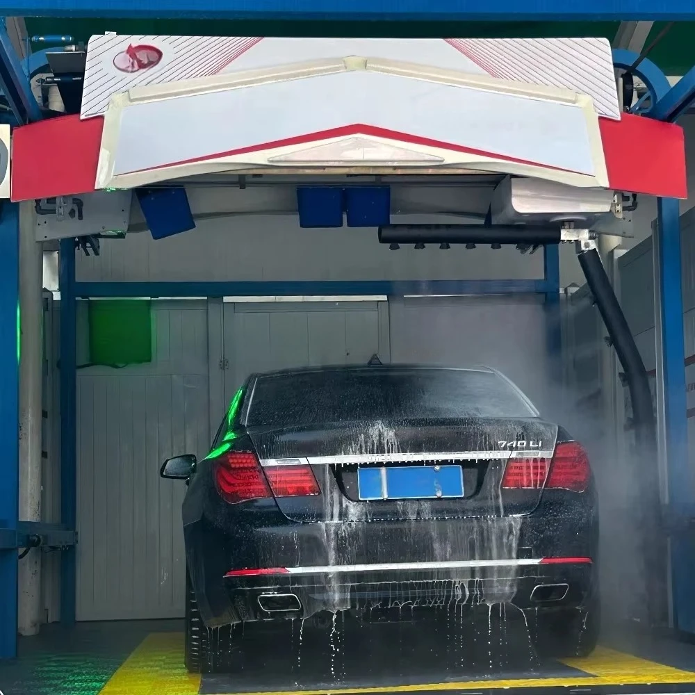 360° Touchless Automatic Self Service Electric Car Wash Machine, Brushless 2200W with Stainless Steel Dryer