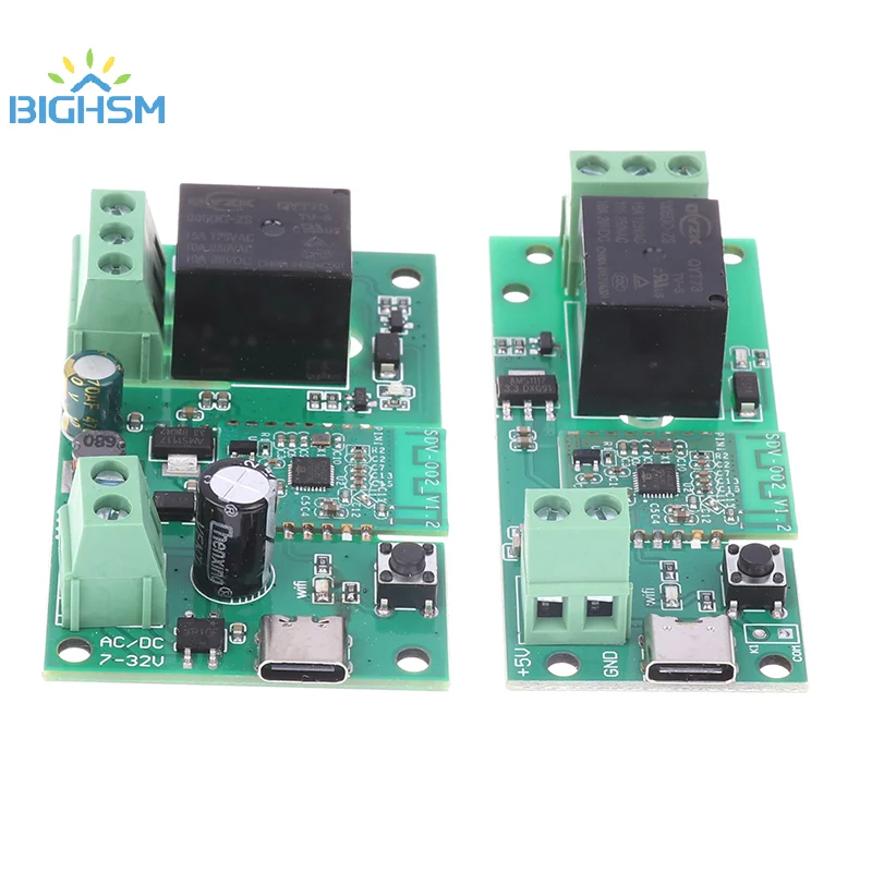 

1Pcs Smart Relay Switch Module 1 Channel DC7-32VPro 5V Inching Self-Locking WIFI Wireless Remote Control For Smart Home