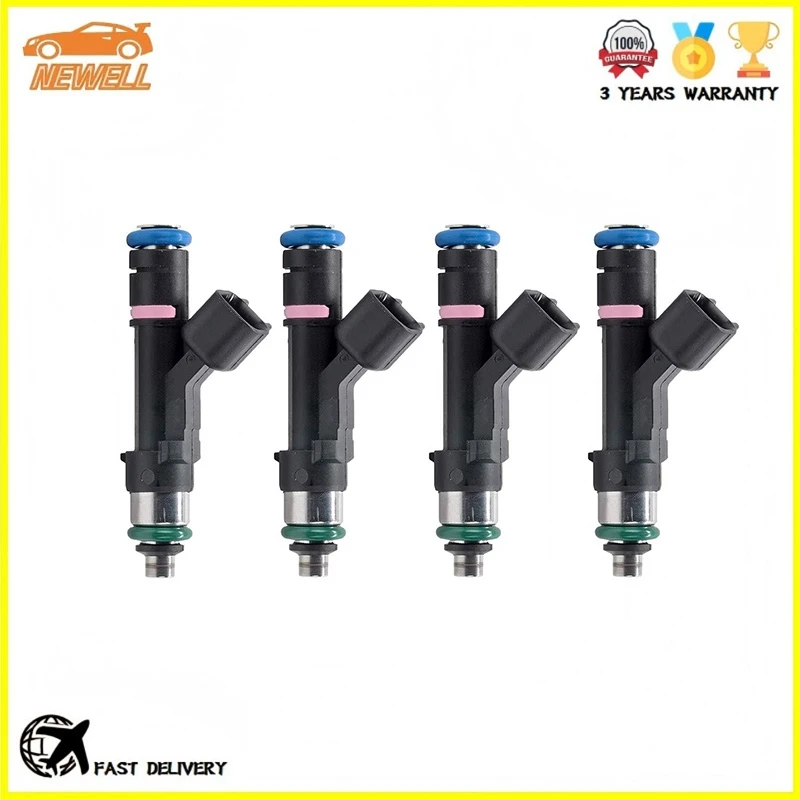 4pcs 0280158156 L501-13-250 8E5G-9F593-AB 8E5Z-9F593-A L50113250 Fuel Injector For  Mazda 3 S GT Sport 5 6 CX-7 2.5L