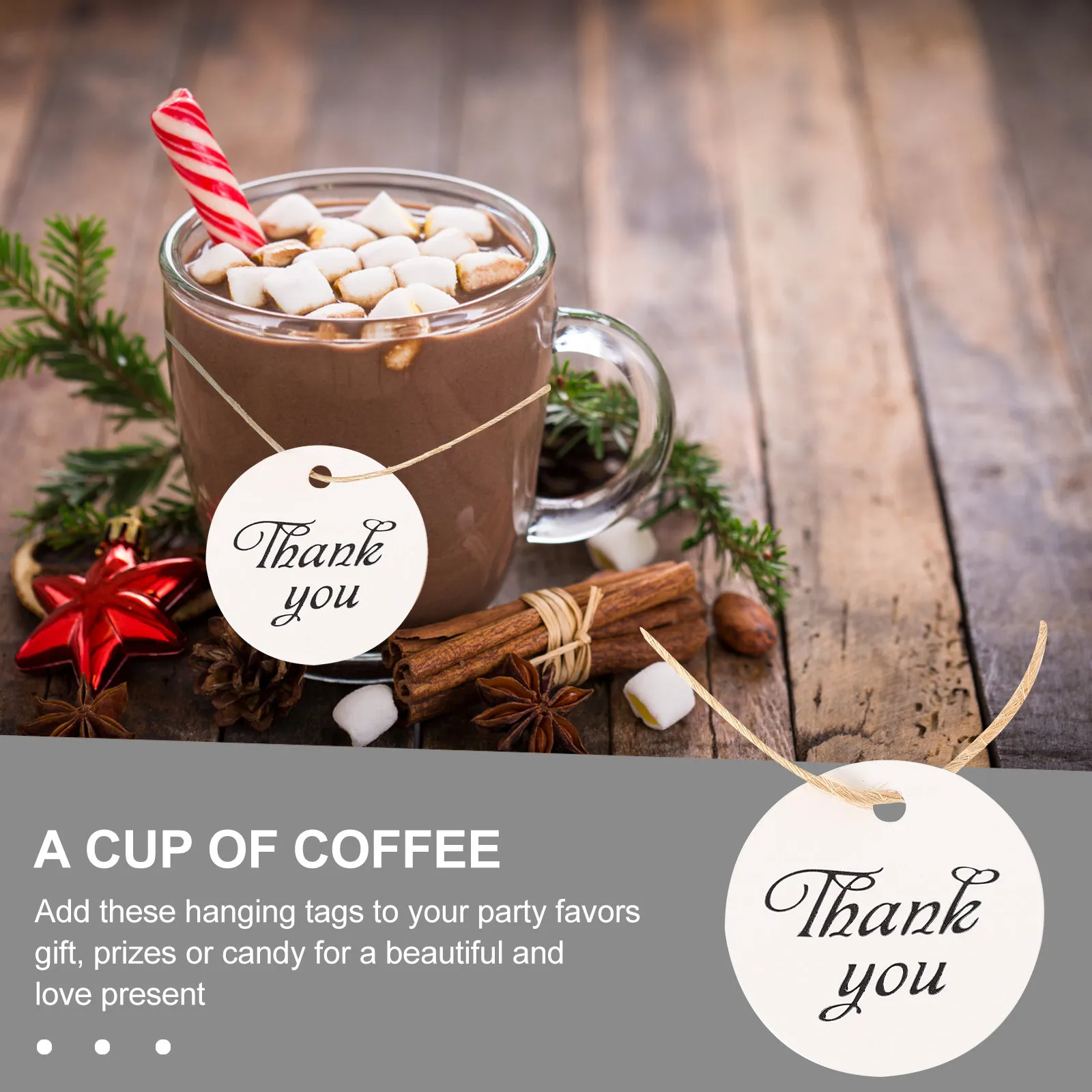 

100 шт. премиальных бумажных подарочных бирок, круглые декоративные благодарственные этикетки для свадеб, дней рождения, сувениров, коробок для тортов, именных карточек, этикеток