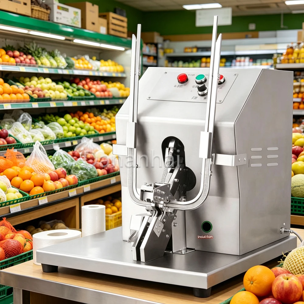 Commercial Supermarket Packaging Sealing Machine U-Shaped Punch In Machine Sausage Packaging Bag Automatic Sealing Machine