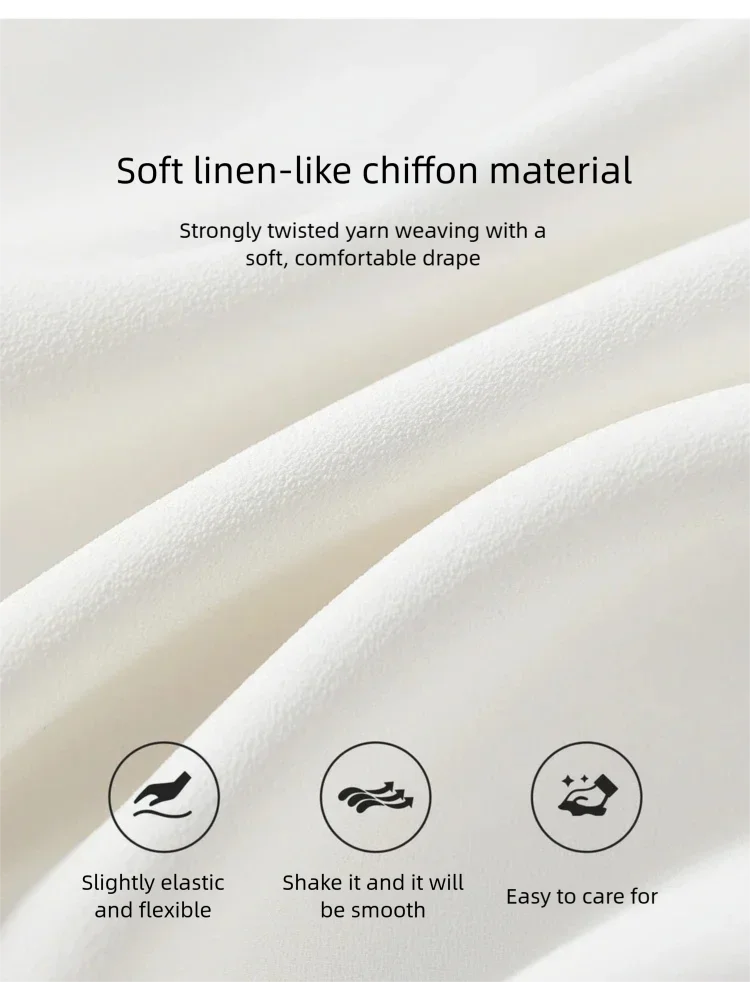 SENTUBILA Elegante Damenbluse 2026 Herbst V-Ausschnitt Langarm-Oberteil Chiffon-Hemden & Blusen Damenbekleidung 153CB8811X – Detail 12