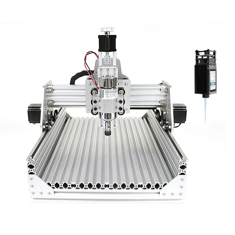 

Mini numerical control router engraving machine engraving machine 2030 2 in 1 disassembly packaging spindle motor 300W/800