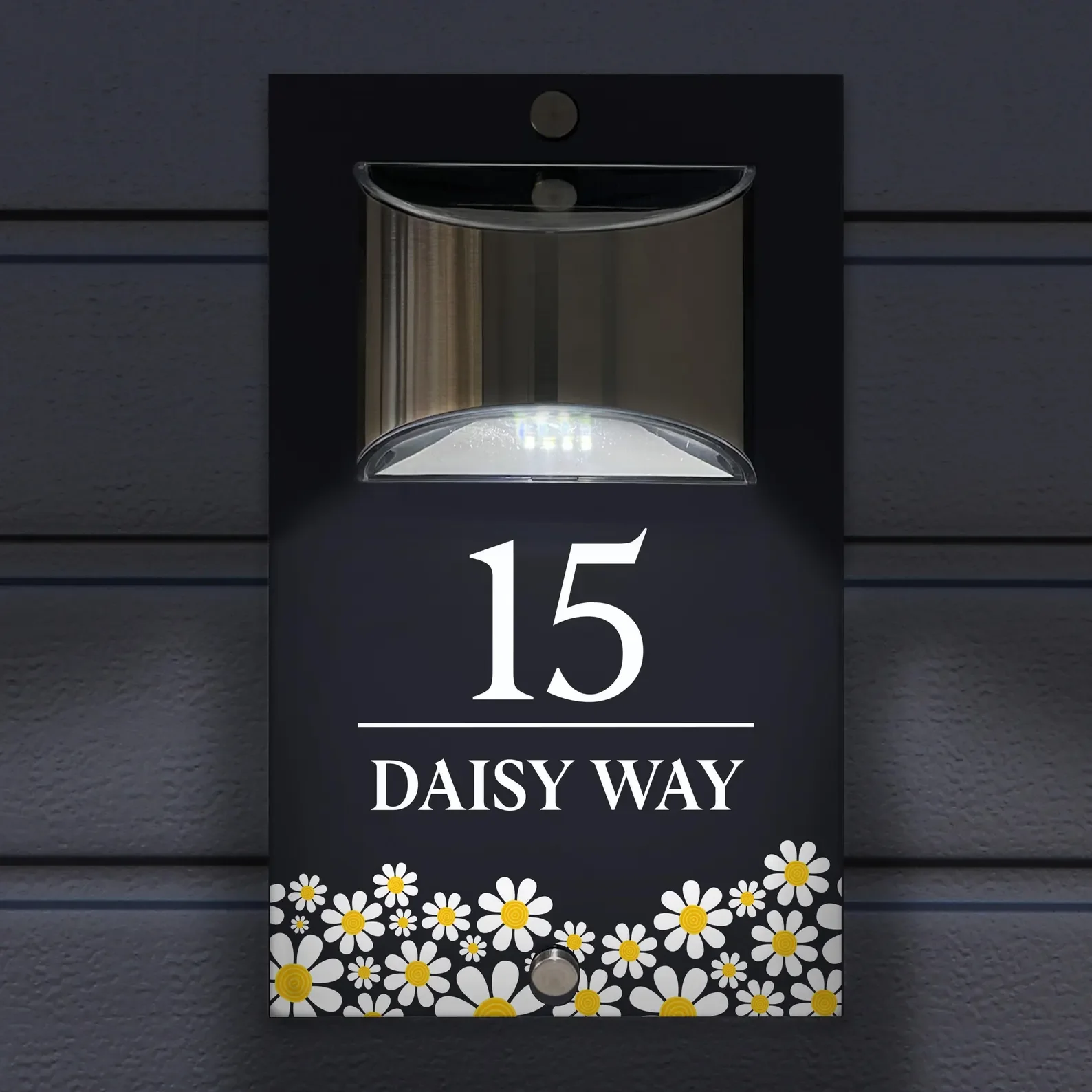 

Изготовленная на заказ солнечная светодиодная вывеска с номером дома - лазерная акриловая мраморная текстура, табличка с подсветкой номера двери, подарок для нового дома