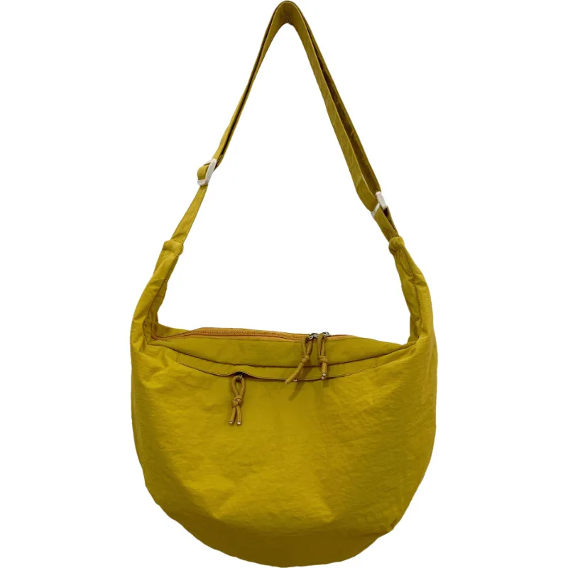 

Japanese-style crossbody bag, lightweight nylon dumpling bag for women, versatile large-capacity school bag, casual simple fashi