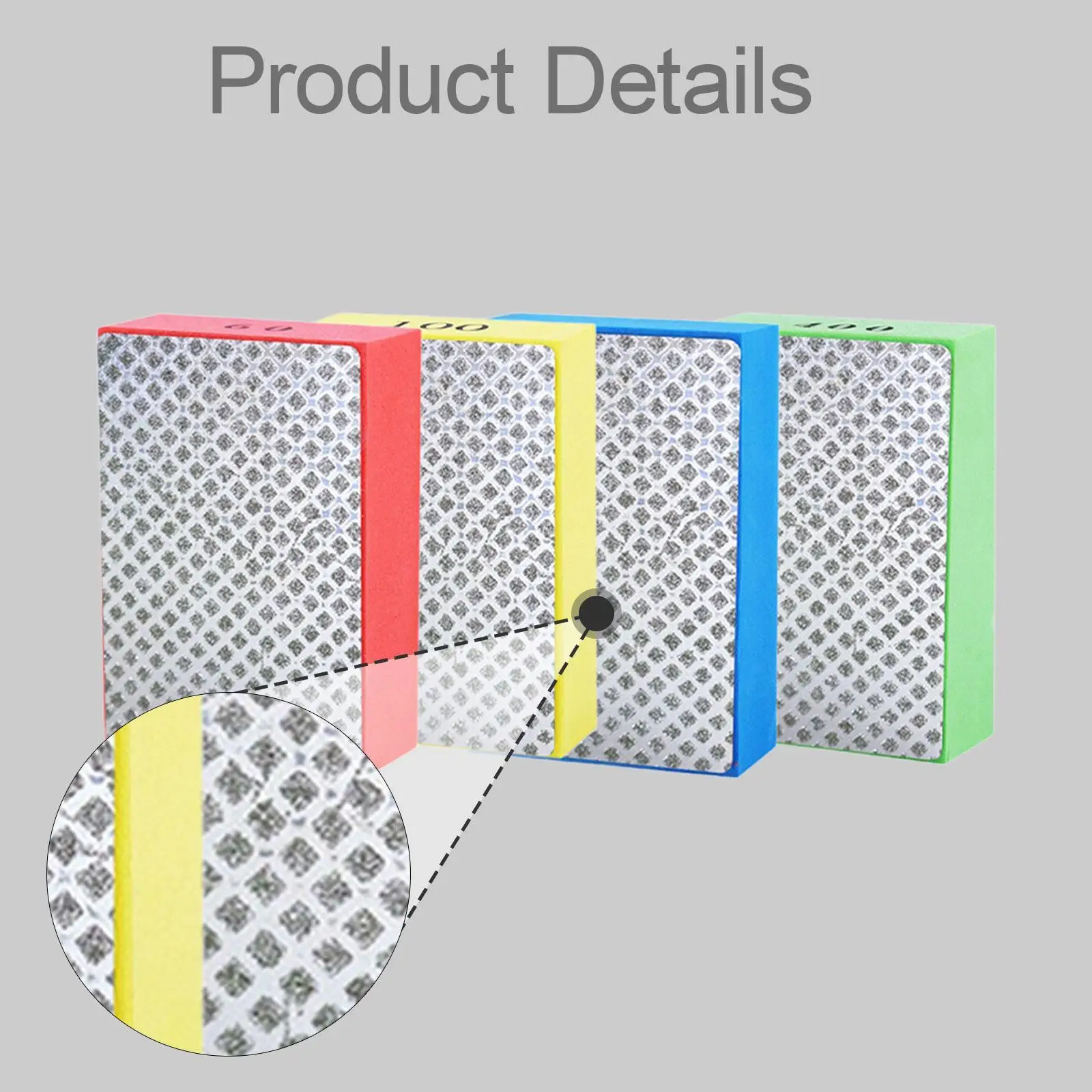 

Multi Grit Sanding Block Kit Ergonomic Sponge Polishing Reusable Hand Tool for Tile Stone Edge Trimming