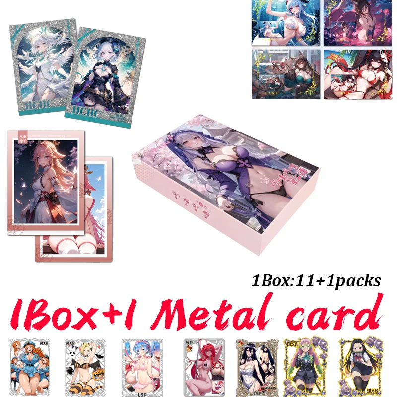 2024 Newest Goddess Story HMPH HUM 2 Cards Anime Charm Sexy Girl Party Swimsuit Bikini Uniform Collection Cards Kids Toy