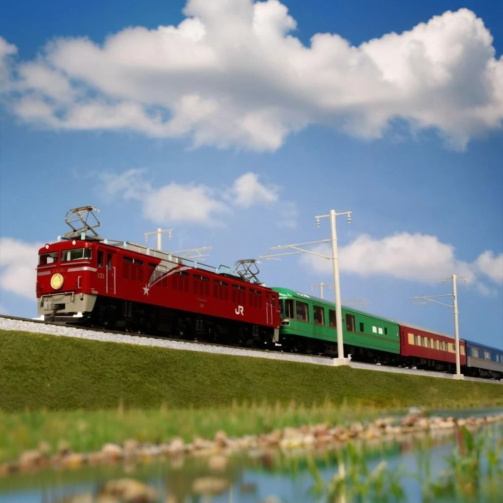 TOMIX N scale 1/160 Train Model 24 Series Sleeper Passenger Car Yumekukan Hokutosei 92792 7-Car Train Set Boys' Toy Gift