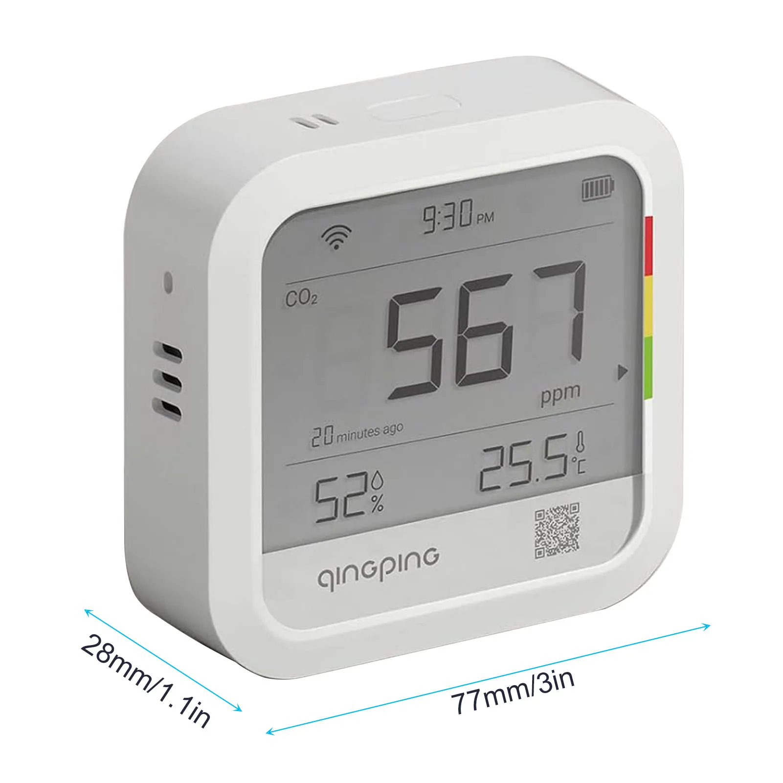 كاشف CO2 الداخلي ، مراقبة درجة الحرارة والرطوبة ، جدار المكونات ، المصانع ، المستودعات ، مراكز التسوق ، محلات السوبر ماركت ، الأسرة
