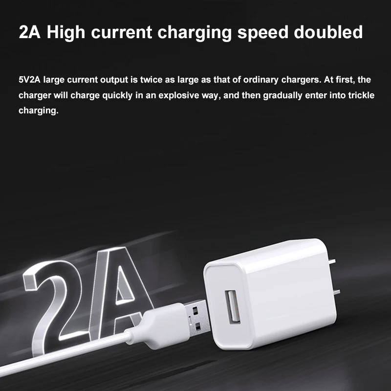 5V 2A USB Ports US/EU/AU/JP/Korean Plug Adapter Supply For Phone Charger Wall Desktop Travel Charging Power Bank White