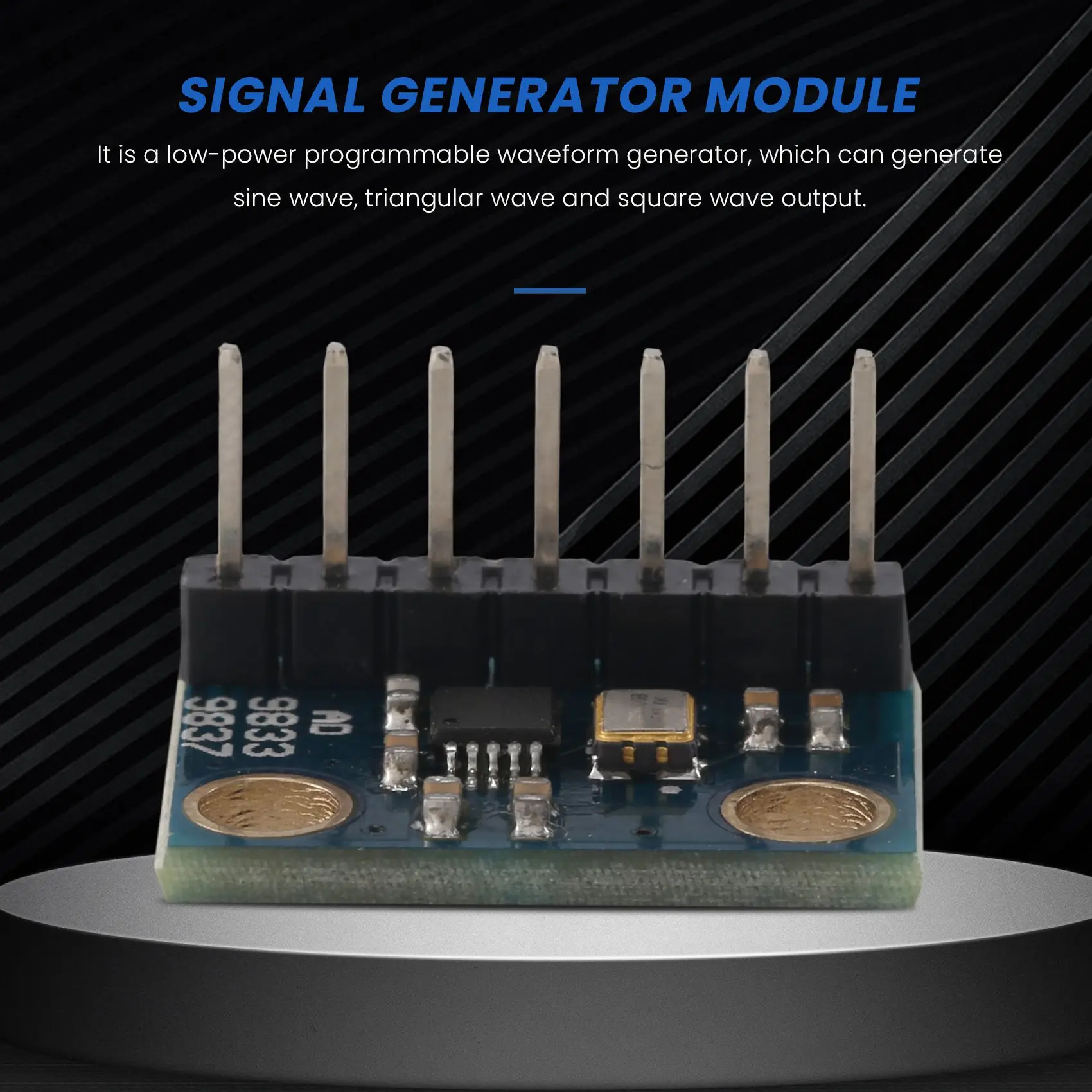 Stylish-5Pcs AD9833 Programmable Microprocessors Serial Interface Sine Square Wave DDS, Signal Generator Module