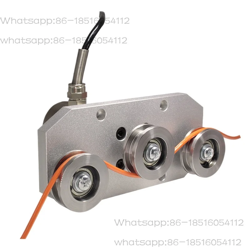 DYZL-107 Wire 3 Rail Pulley Cable Tension Transducer Load Cell Force Sensor Pull Measuring 100N/500N Stainless Steel Optical