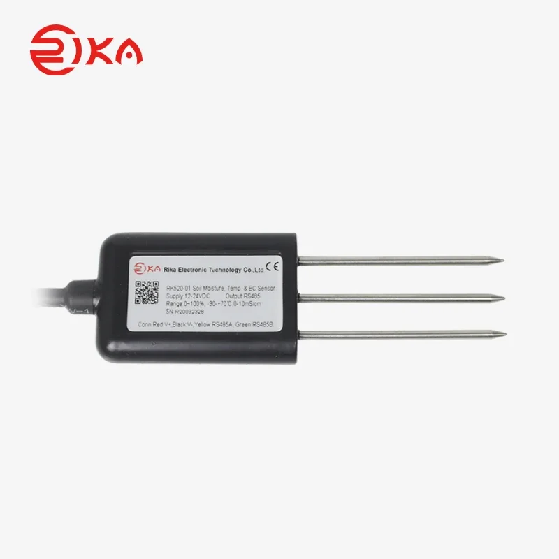 Sonda de temperatura del sensor de medición de humedad del suelo RIKA RK520-01 TDR