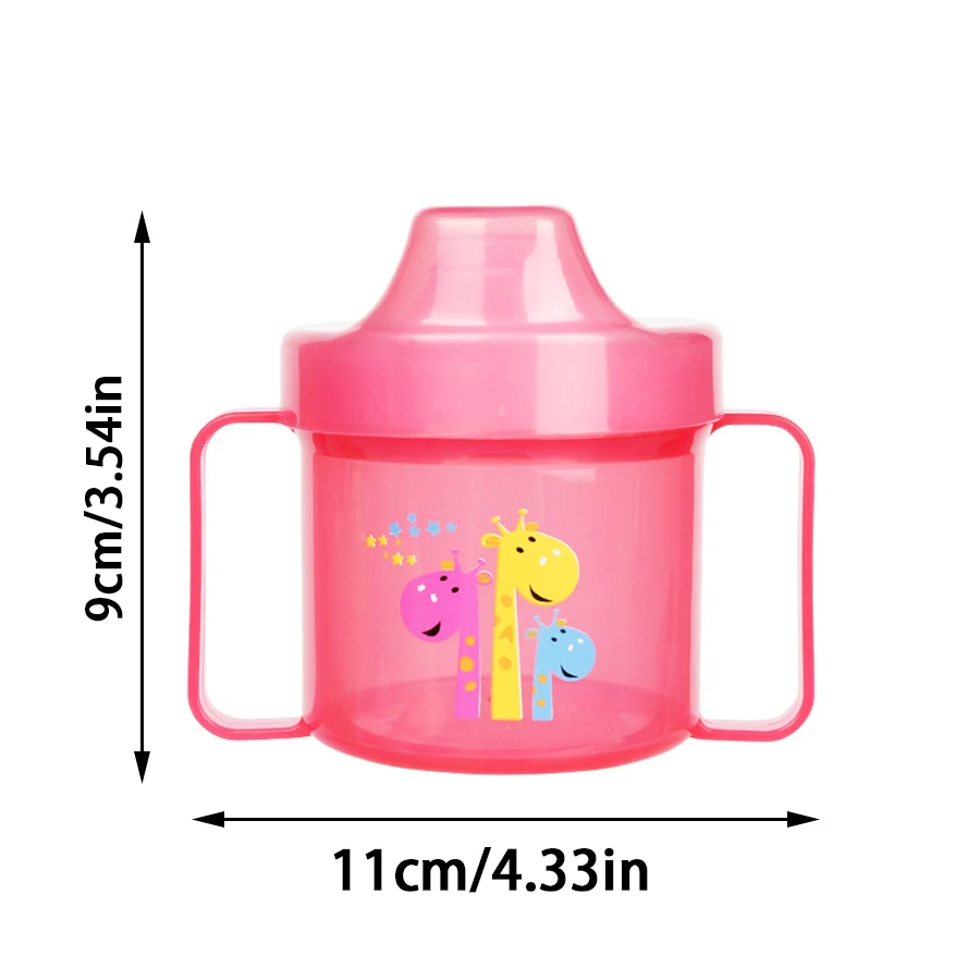 220ml summer children\'s duckbill cup, drop-proof and leak-proof baby drinking cup, cartoon PP water cup with handle