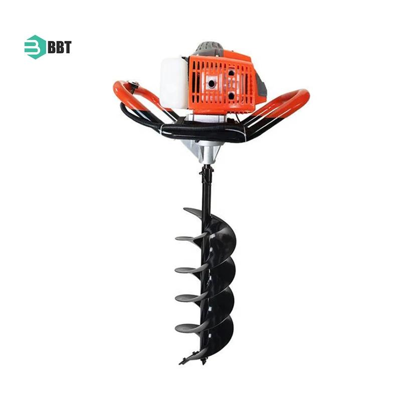 High Quality Hand Push Garden Tools Soil Hole Maker Manual Gasoline Driven Earth Auger Water Drilling Machine