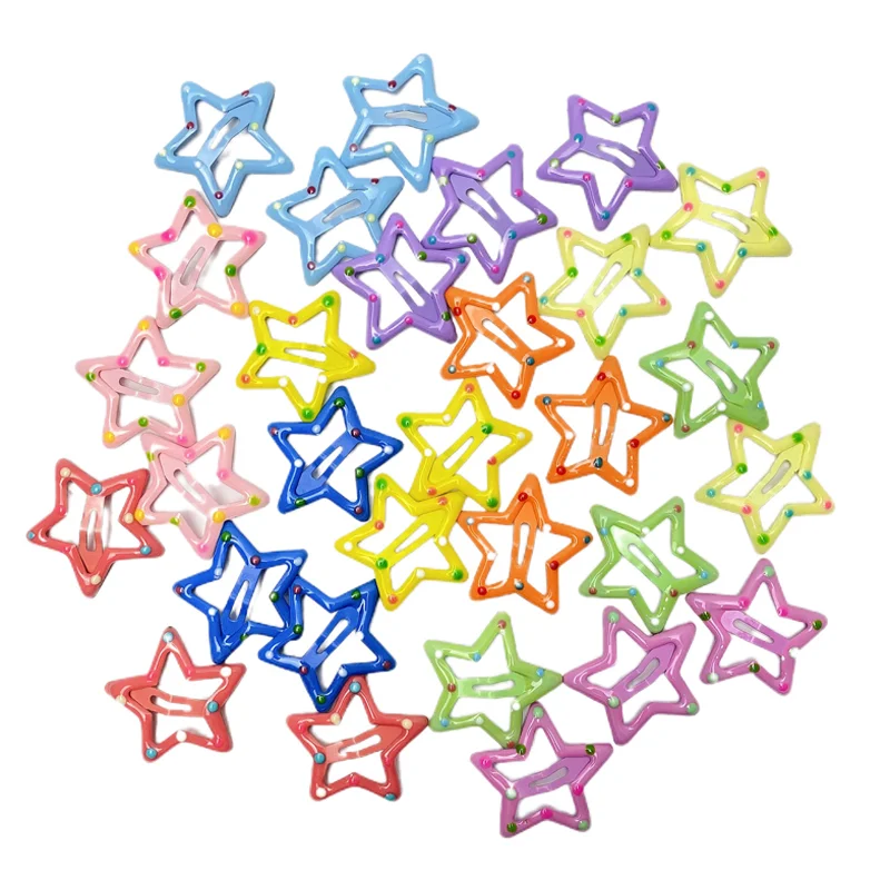 20 Stück/Set 3CM Mini-Stern-Haarspangen für Kinder, Glitzer-Metall-Haarclips, Haarklammern, Mädchen-Haaraccessoires, Kopfschmuck, Styling-Werkzeuge – Detail 7