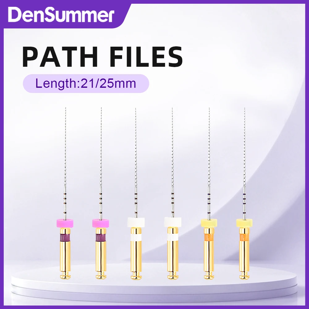 DenSummer Dentistry Fils endodontiques rotatifs Path Glide File pour moteur endodontique, instrument de dentisterie