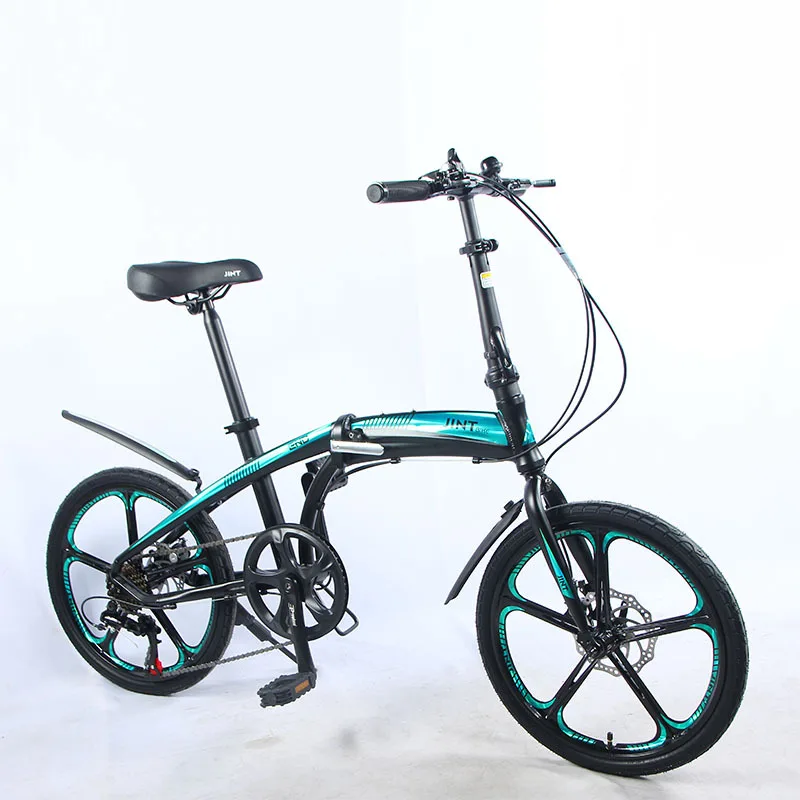 20 Inch Lightweight Aluminum Alloy Variable Speed Folding Bike Fit Adults Kids No Assembly Required Portable Urban Commuter Bike