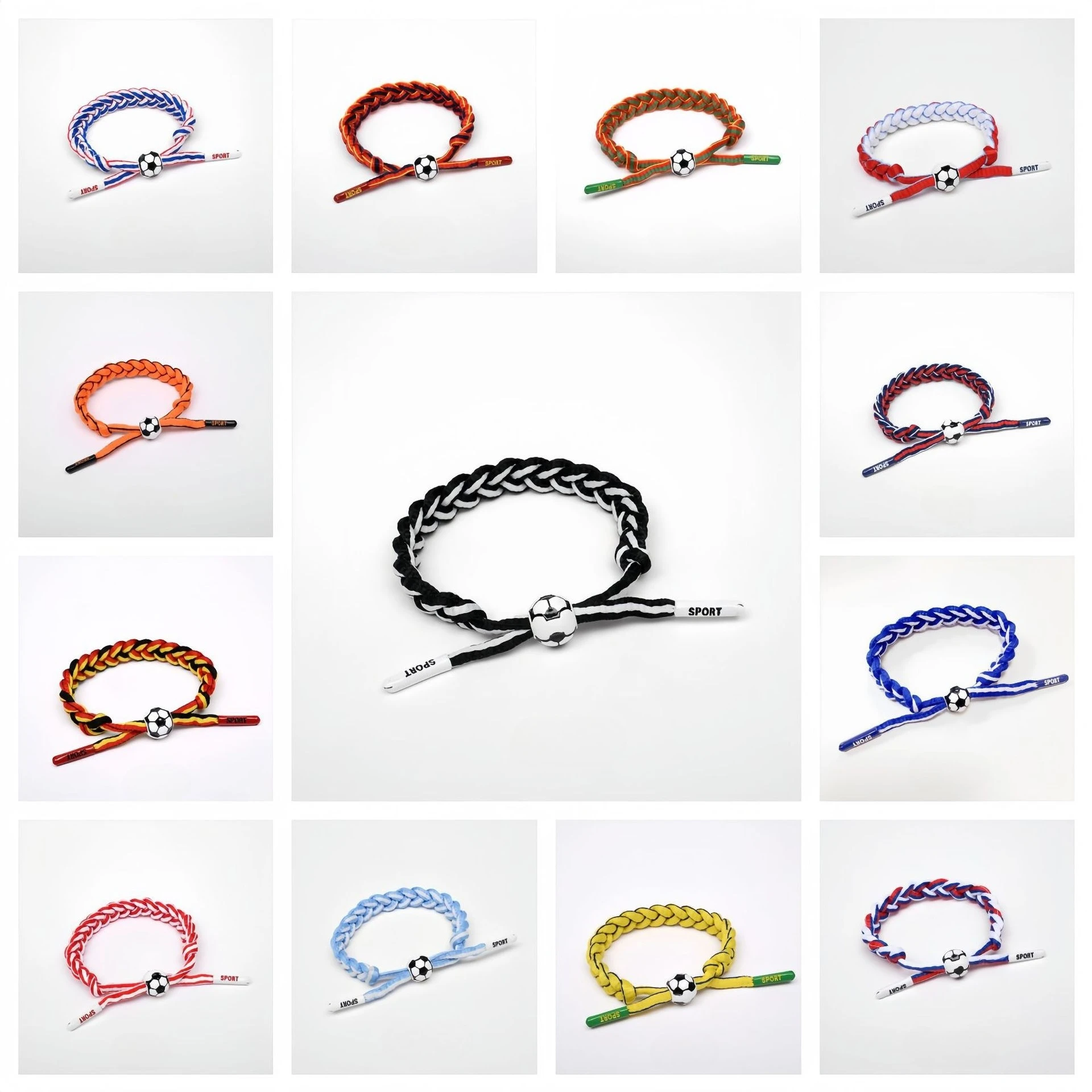 2026 Soccer Charm Bracelet Gift 2PCS for Boys Girls Kids Adults Stylish Sports Jewelry Great Birthday or Coach Appreciation Gift